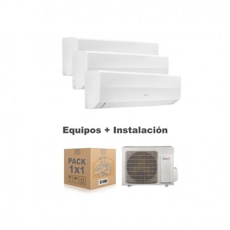 AIRE ACONDICIONADO 3X1 CON INSTALACIÓN | ARGO - ECOLIGHT PLUS - R-32 (T2350)