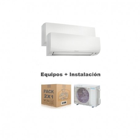 ALL-SHOP-AIRE ACONDICIONADO MULTI 2X1 CON INSTALACIÓN | DAIKIN - SENSIRA NEW R-32(2200)
