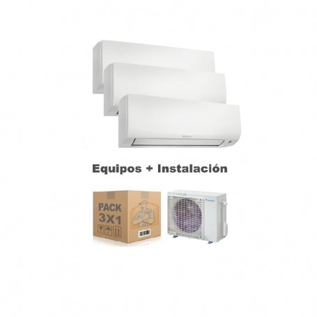 AIRE ACONDICIONADO 3X1 CON INSTALACIÓN | DAIKIN - SENSIRA R-32 (T2429)