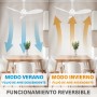 VENTILADOR DE TECHO SILENCIOSO | GABARRON - LUZ LED. VENTUR PRO (T2780)